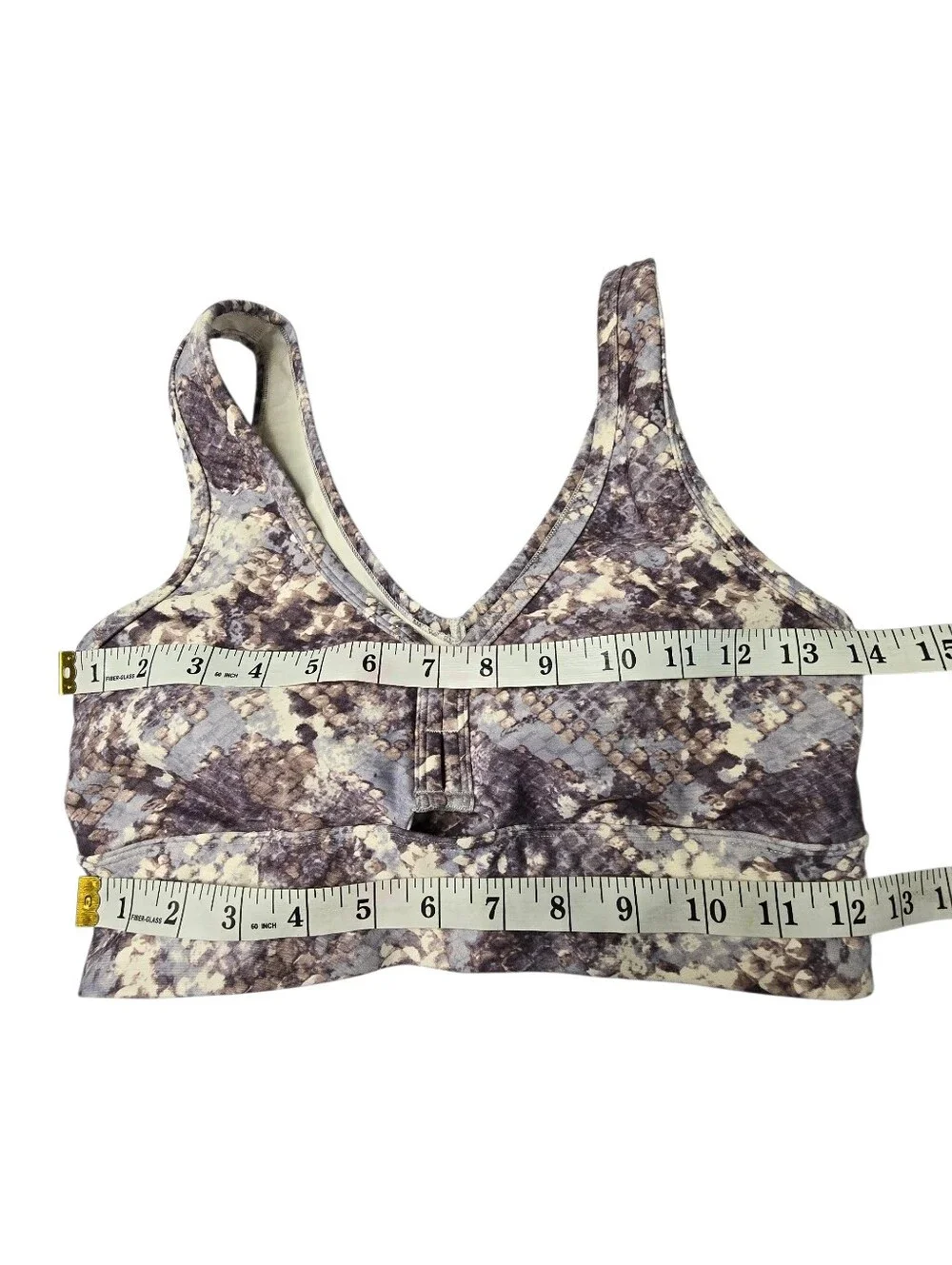 Jessica Simpson snake print sports bra and shorts matching set